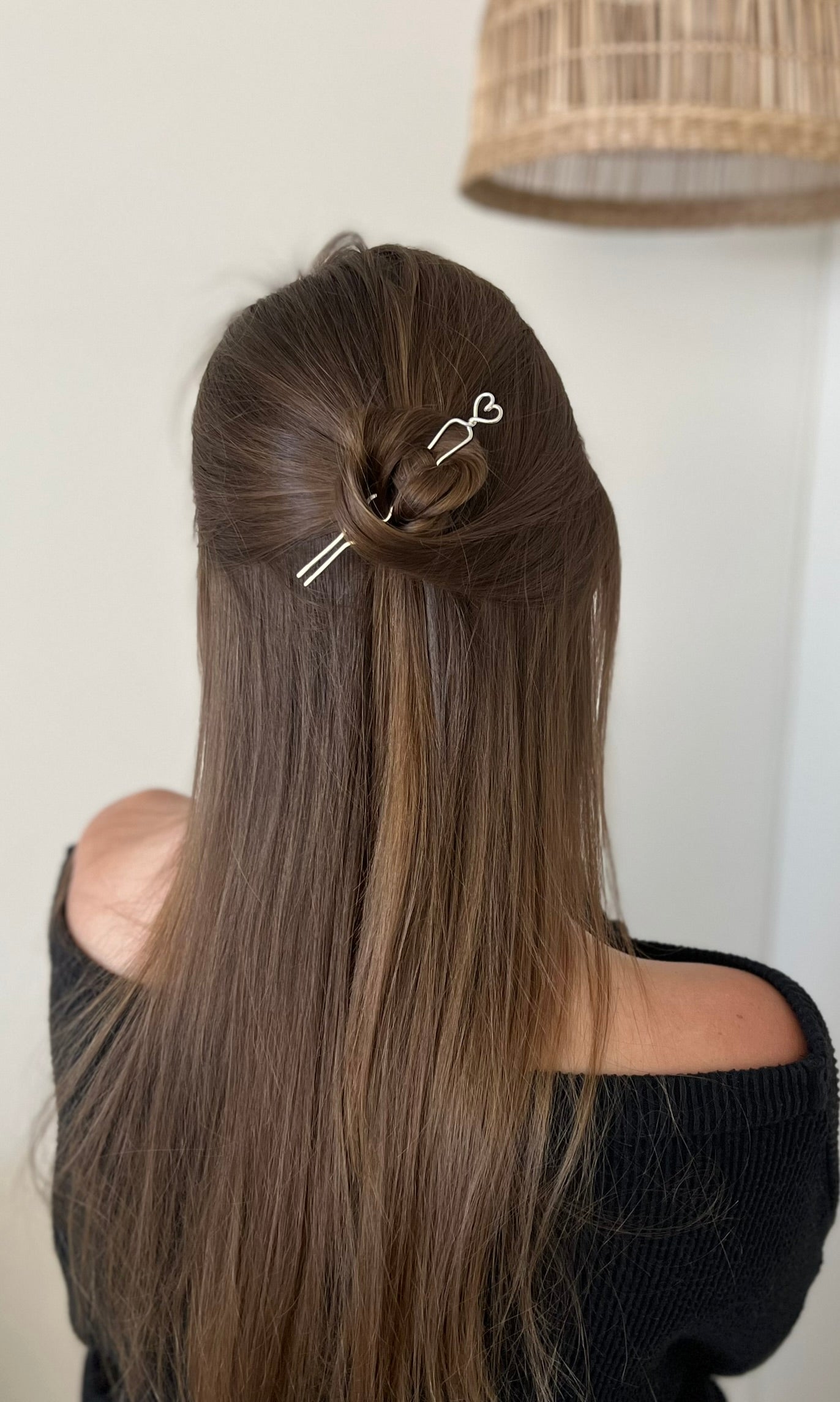 Heart (Long) - Mini Silver