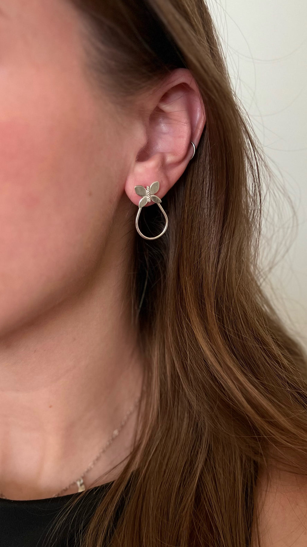Garden Teardrop Hoops