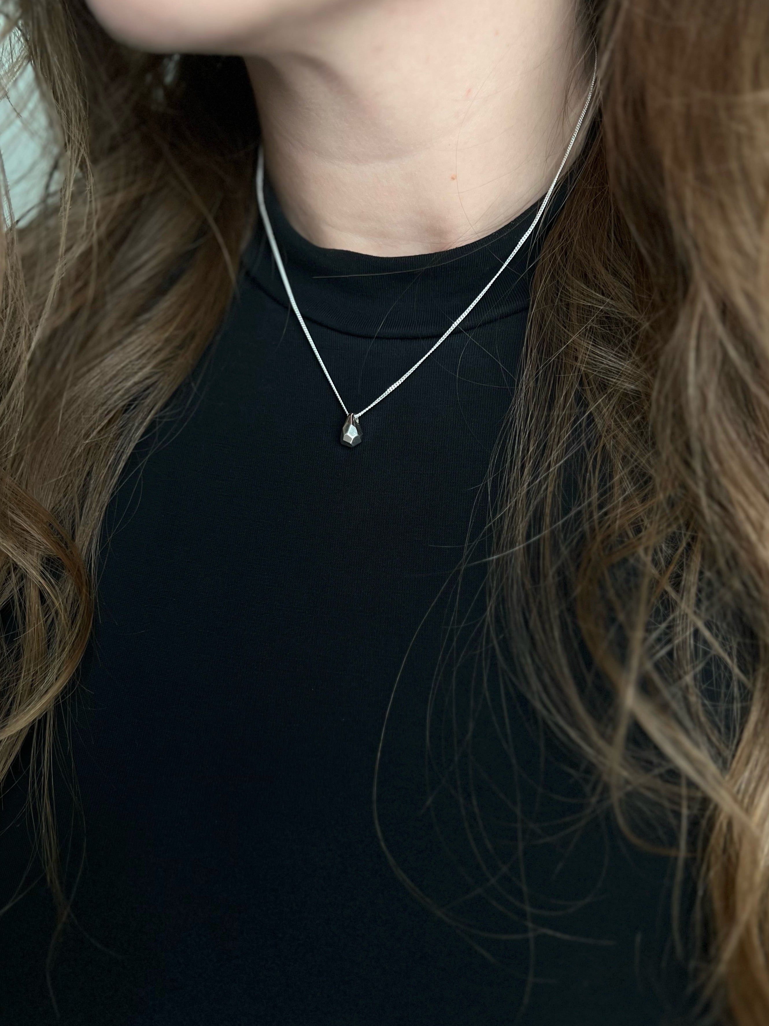 Geometric Teardrop Necklace