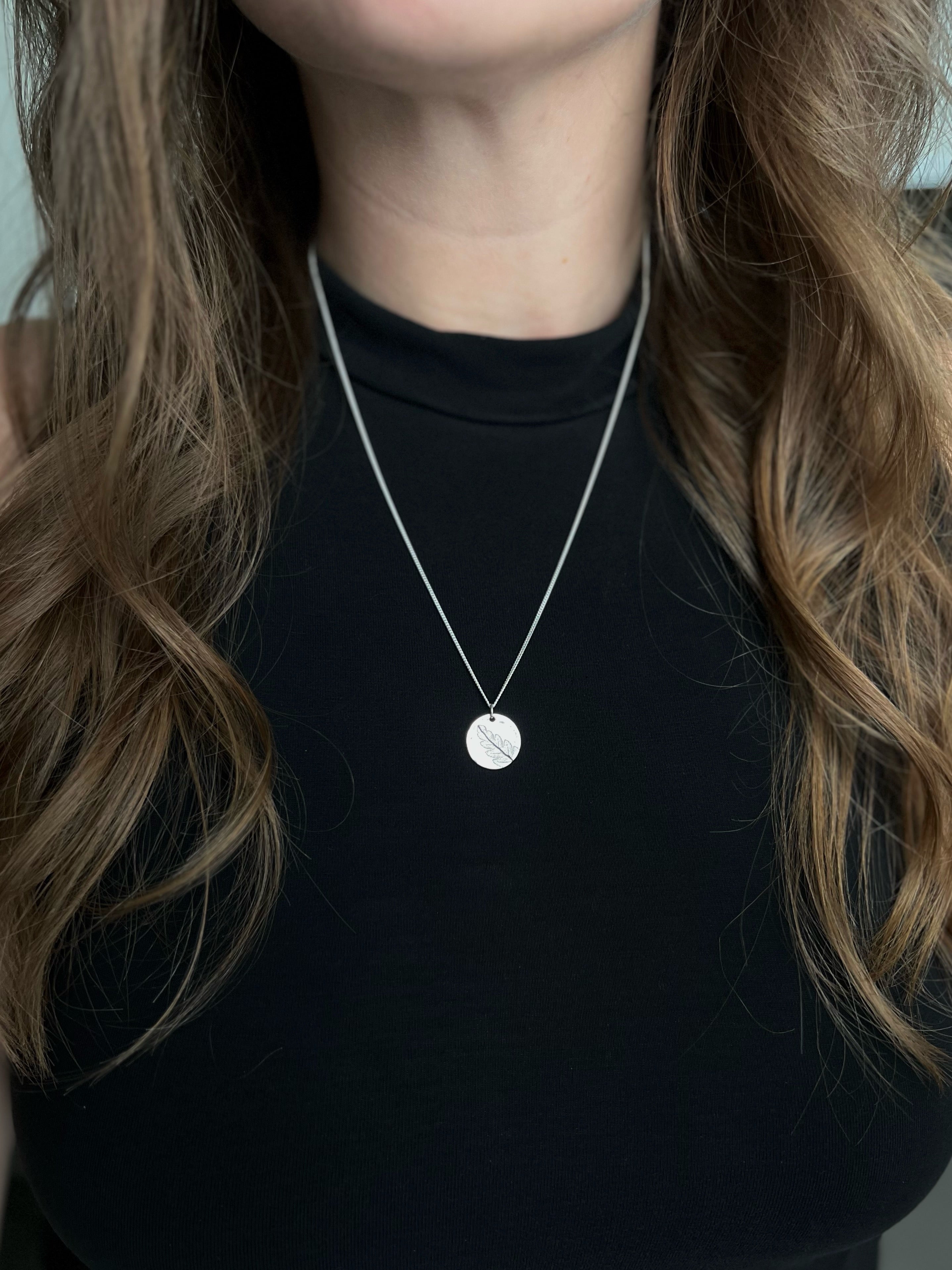 Leaf Print Necklace