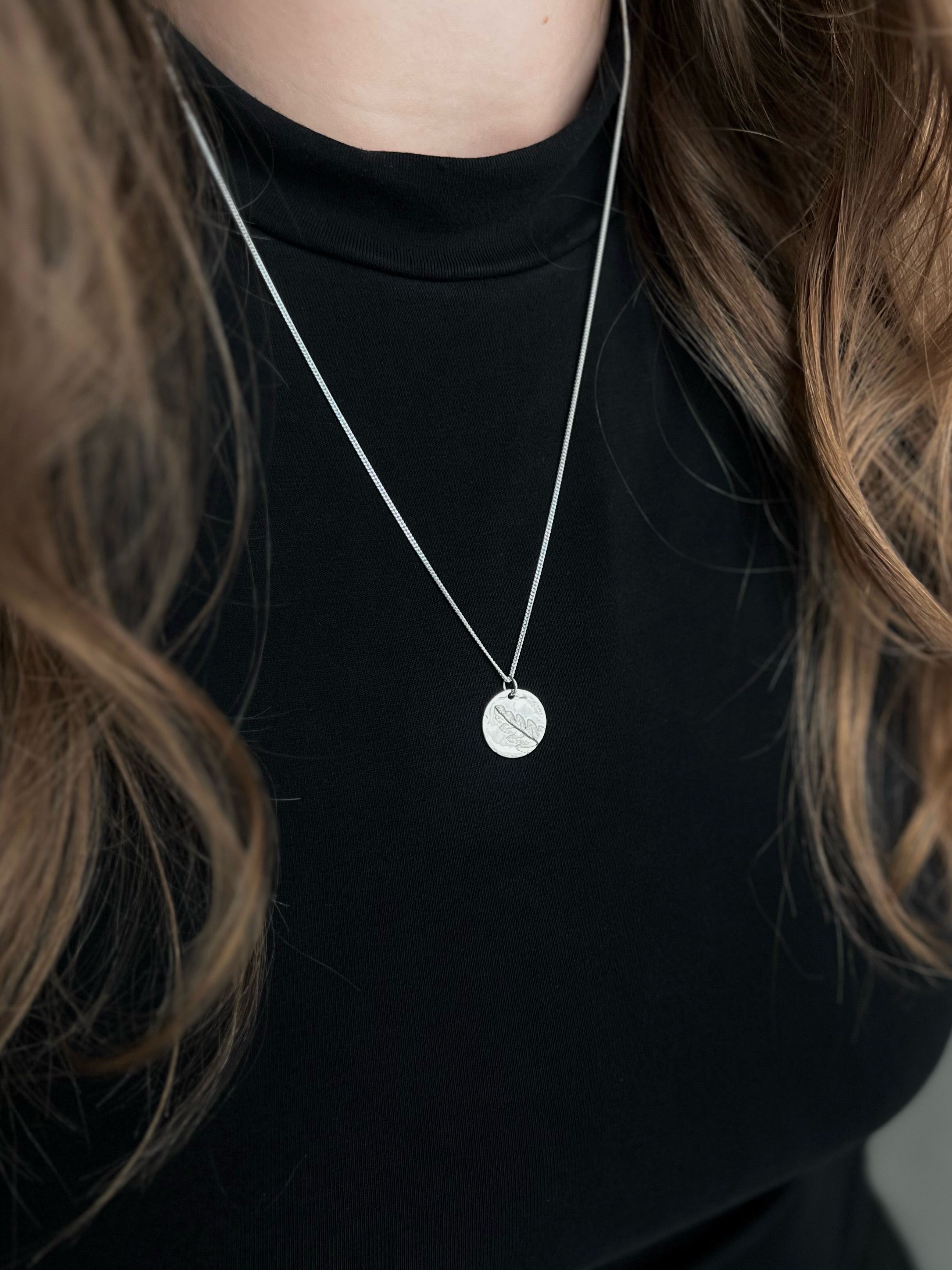 Leaf Print Necklace
