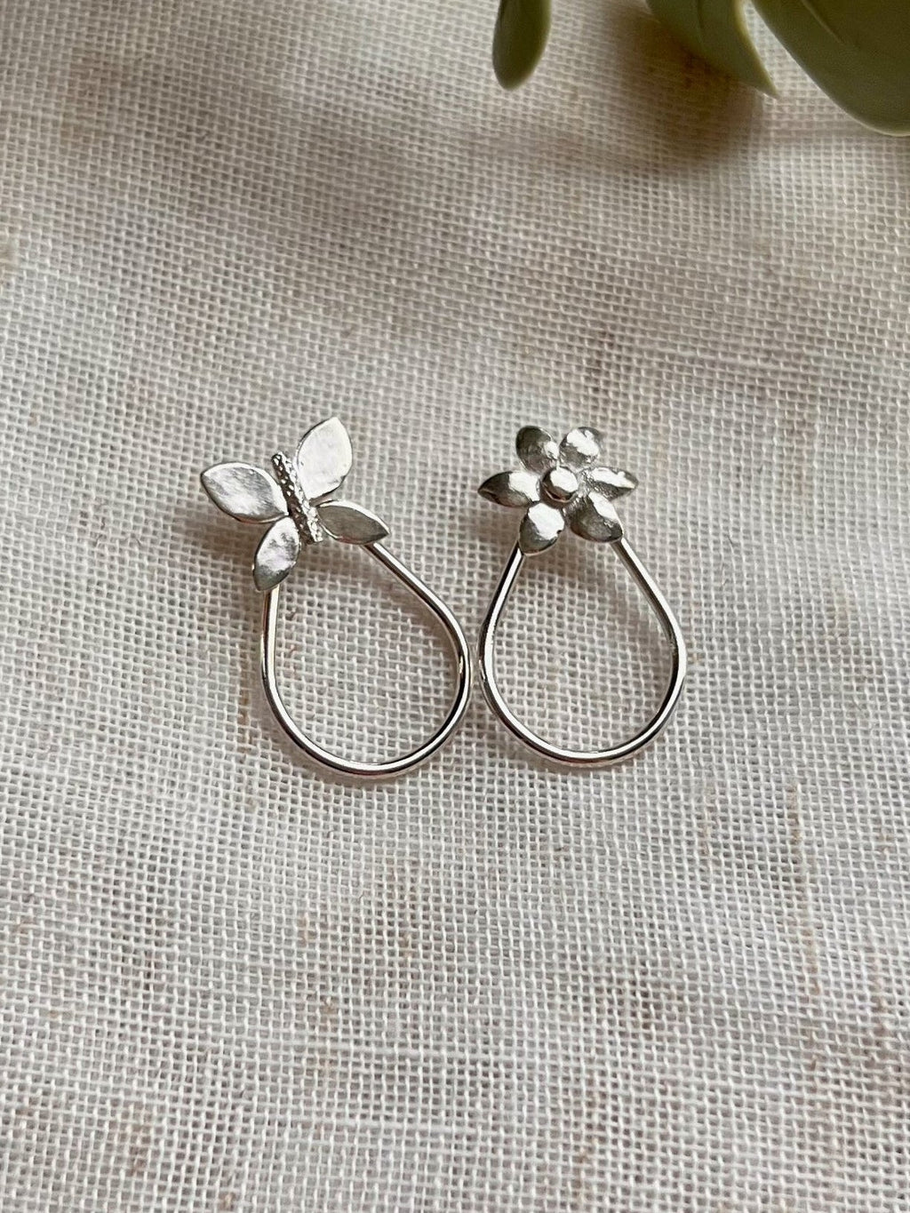Garden Teardrop Hoops