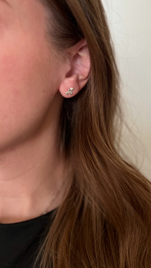 3 Petal Flower Studs