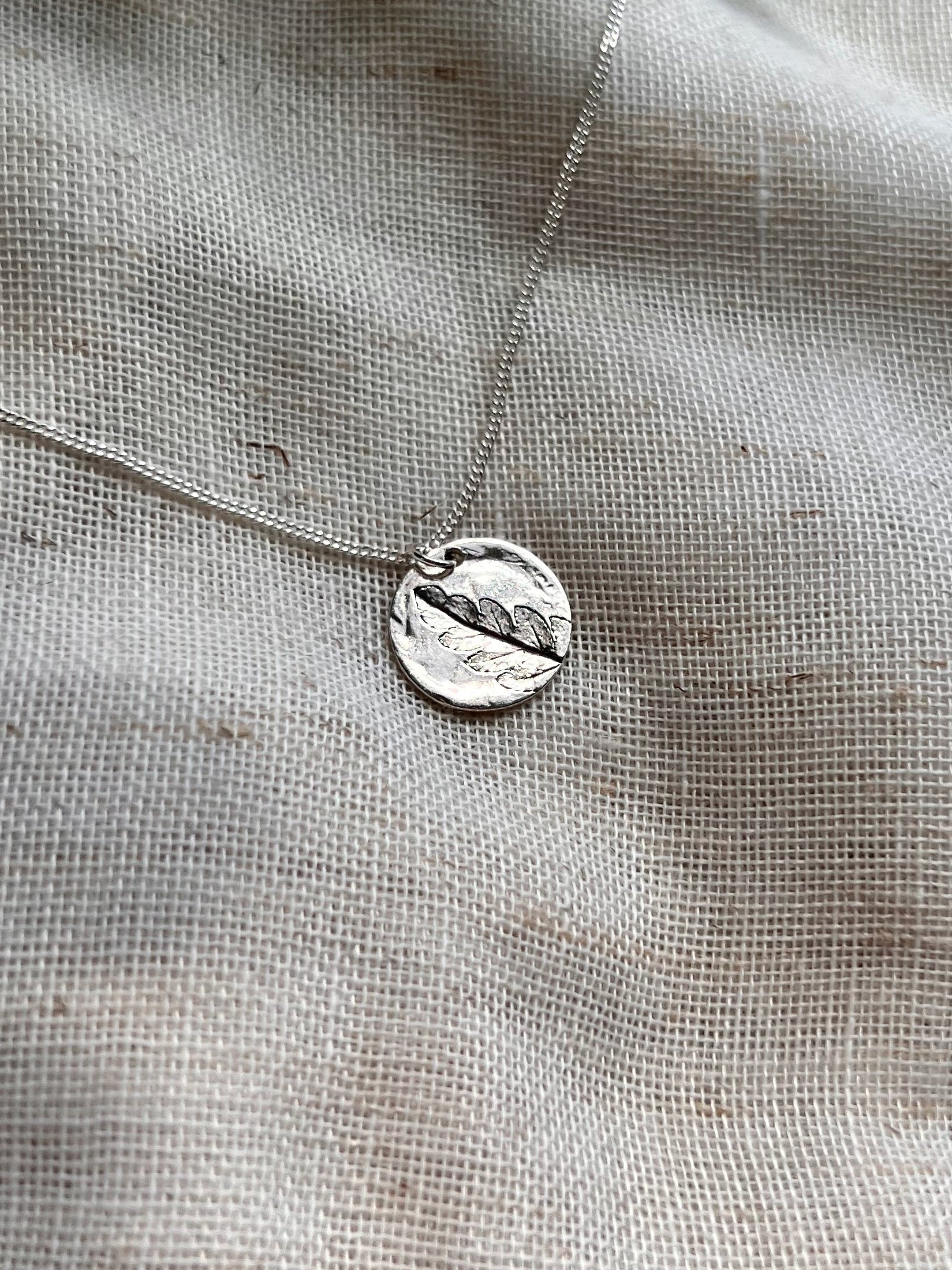 Leaf Print Necklace