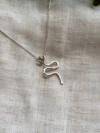 Snake Necklace - Hammered