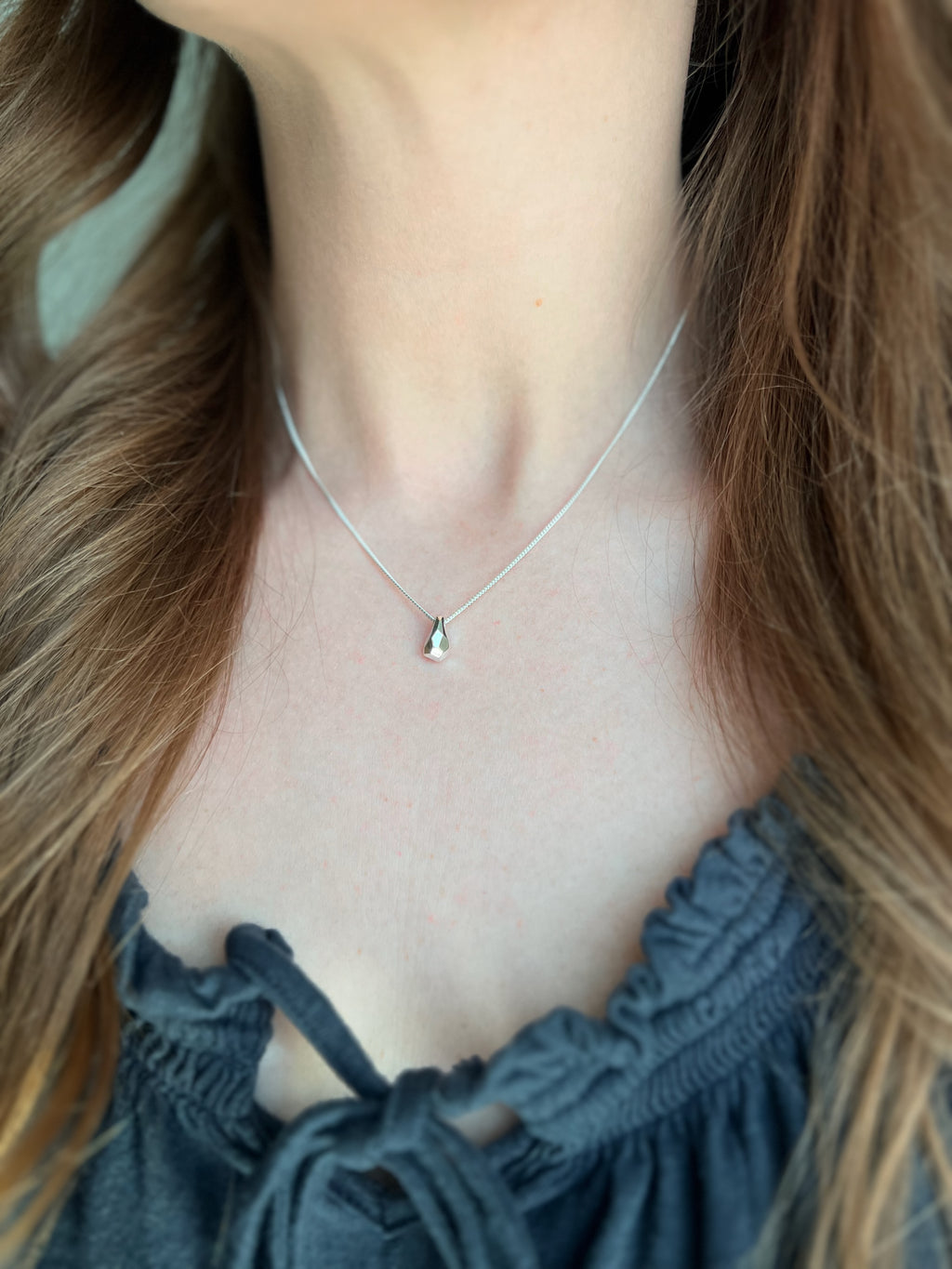 Geometric Teardrop Necklace