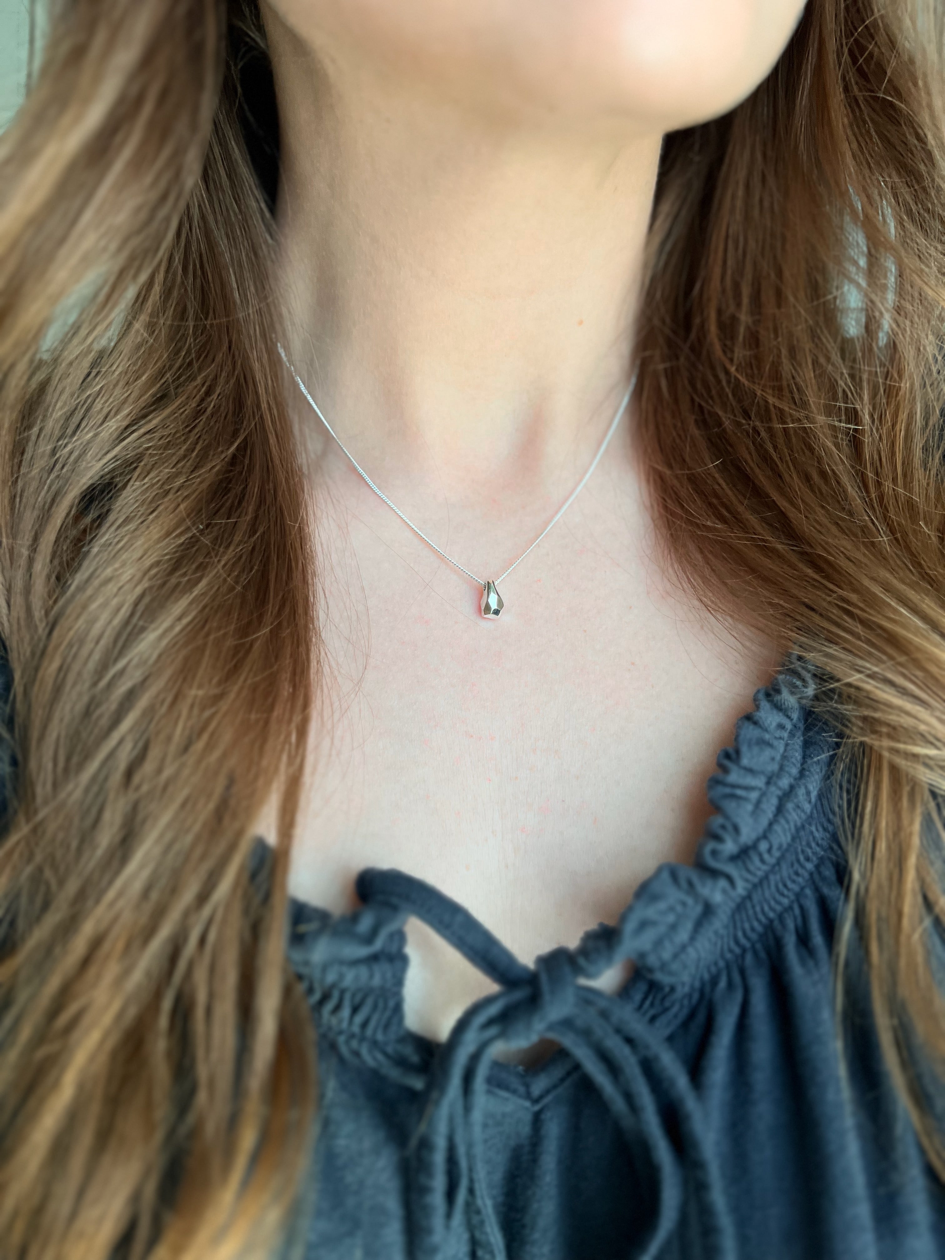 Geometric Teardrop Necklace
