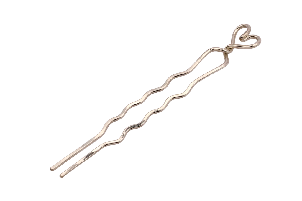 Heart (Long) - Mini Silver