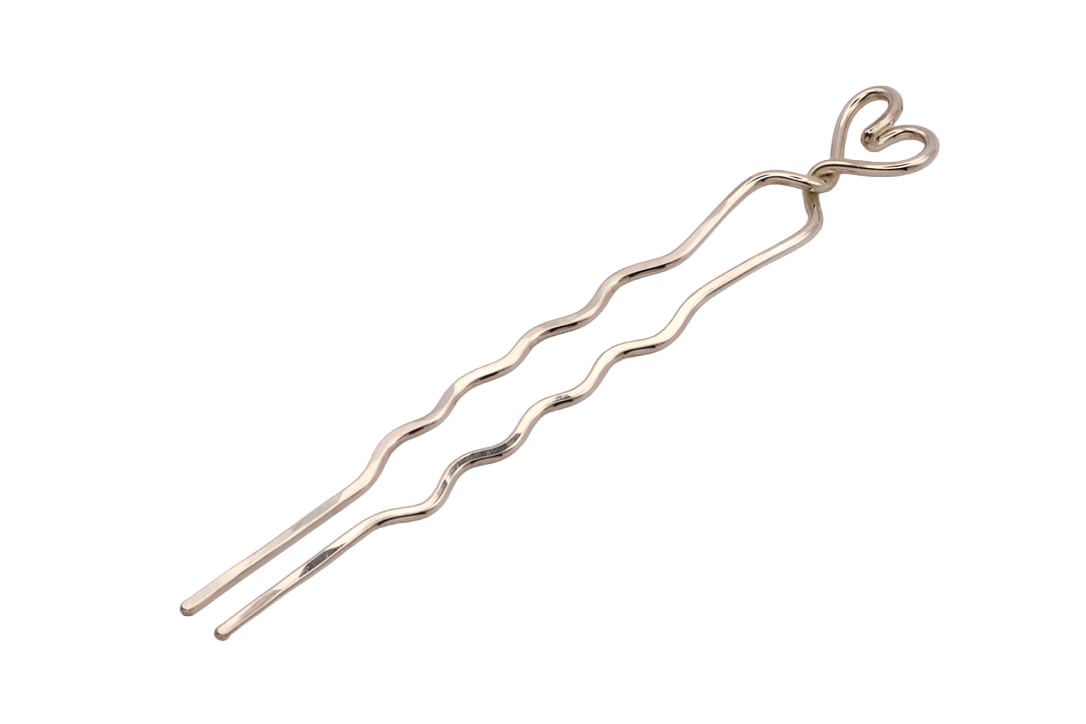 Heart (Long) - Mini Silver